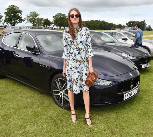 Maserati Royal Charity Polo Trophy 2017 at  Beaufort Polo Club Downfarm House Westonbirt Tetbury Gloucestershire UK. Lady Violet Manners 